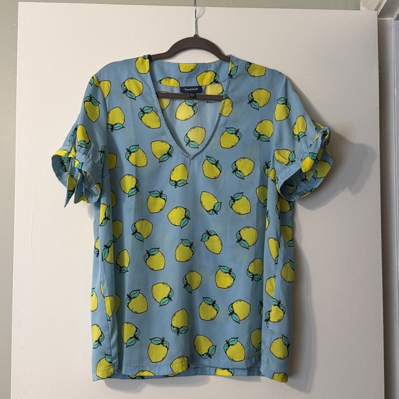 ModCloth Lemon Shirt - Picture 3 of 6